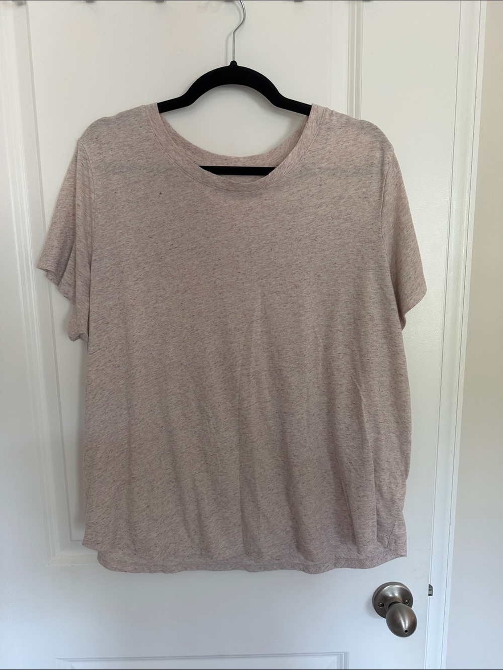 Old Navy Relaxed Crew Neck Women’s Top in Light Pink / Taupe XXL